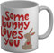 Shopagift Valentines Day Some Bunny Loves You Funny Joke Mug White 11oz Large Ceramic Cup