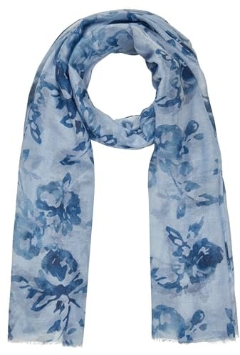 Rabe Schal Floraler Print in Hellblau für Damen