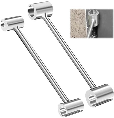 2 Pezzi Strumento di Regolazione della Cerniera, Facile da Usare, Chiave di Regolazione della Cerniera della Porta, Applicazioni Versatili, per Cerniere su Porte Tagliafuoco (Argento)