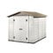 Casetta da Giardino Tuscany 240 Porta Attrezzi in PVC con Pavimento, 6m² Capanno da Giardino con Porta e Serratura, Tetto Inclinato, Capannone per Patio, Cortile, Esterno - H.220 x 230 x 262 cm