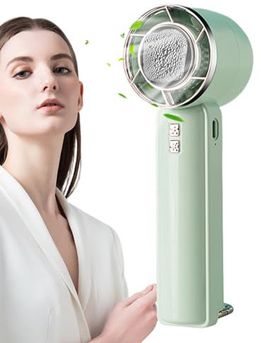 Genérico Ventilador De Mano Recargable, Ventilador Portátil Potente, 2000mAh Potente 5 Velocidades Circulación De Aire Silencioso Para Trabajo Festival Acampada