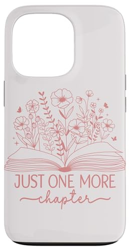 Nur noch ein Kapitel Bookish Book Reading Botanical Rose Hülle für iPhone 13 Pro