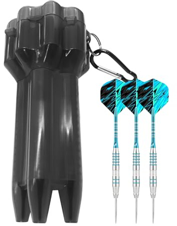 Generisch Dart Case, Adjustable Length Hard Holder Box with 3 Dart Capacity, Shaft Organizer Storage for Garage, Restaurant, Game Room, Practice, Competition, Home Use, 2.95x6.02 inch