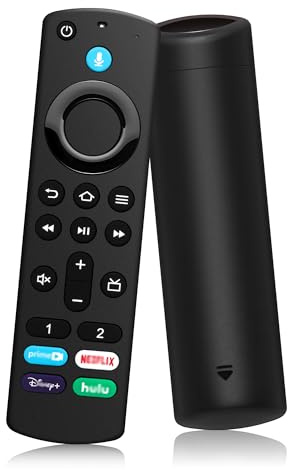 Replacement Voice Remote Control for Fire-TV-StickSeries 3rd (4K/4K Max/Lite/HD)/Cube Remote for Pioneer/Hisense Smart TVs