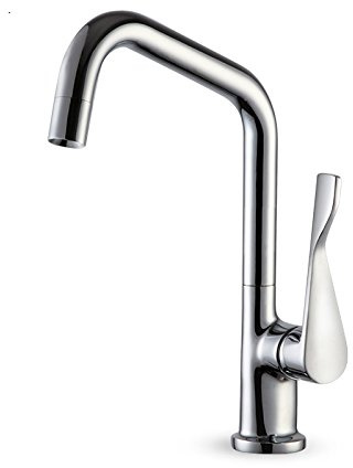 YAWEDA Robinets cuisine lumineuse cuivre créative multicolore Peinture laver bassin évier Rotating eau chaude et froide robinet