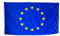 esvendio Bandera de Europa Grande de Tela Fuerte, Bandera Europea para Exterior 150x90 cm