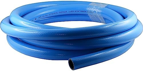 (Meterware) PVC-Druckluftschläuche mit Gewebeeinlage - Hochflexibel für Werkstatt Tankstelle Industrieschlauch (Standard - Schlauch Ø Innen: 9,0 mm)