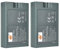DSTE 2pcs RV4 Rechargeable Battery + MICRO 5P Charging Cable for Ring Video Doorbell/Doorbell 2/Doorbell Pro/Doorbell Elite,Ring Peephole Cam/Stick Up Cam/Spotlight Cam