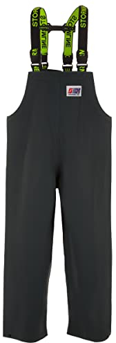 Stormline Stormtex 669HG Midweight 500gsm PVC Waterproof Workwear Bib and Brace Overtrousers for Farming, Construction, Horticulture, Workwear, Fishing, Angling - (L, Green)