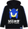 Sonic the Hedgehog Kapuzenpullover für Kinder Japanese Gamer Schwarzer Pullover 7-8 Jahre