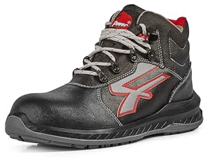 U-Power Red Industry® Boston, Sicherheitsschuhe, hoch, leicht und flexibel, durchtrittsicher, durchstichfest, mit Infinergy-Einsatz, mit Aluminium-Zehenkappen - Black 40
