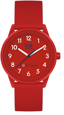 Ice-Watch - ICE solar power Red Mesh - Rote Jungenuhr mit Silikonarmband - 018481 (Small)