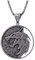 ZHOUJIE Hexer-Halskette, Hexer-Geralt-Halskette, Hexer-Medaillon, Wolf, Wikinger-Halskette, Sterlingsilber, nordischer Wikinger-Schmuck, Männer, Jungen, Frauen