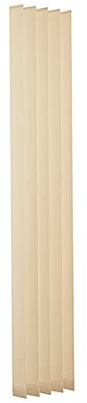 Ventanara® Lamellen einzeln 89mm Ersatzlamellen für Lamellenvorhang Vertikaljalousie (180 cm 19 Stück, beige raumverdunkelnd)