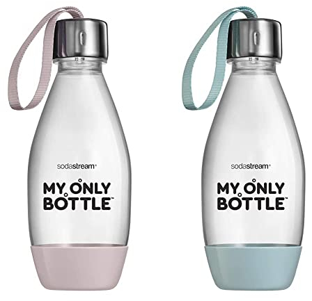 My Only Bottle Pink - 0,5 Liter - Langlebige Flasche für unterwegs - Flasche für Sprudel- und Tafelwasser - UV-beständig - BPA-frei & Bottle My Only Flasche, Kunststoff, 500 milliliters, Blau