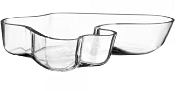 Iittala - Schale, Dekoschale - Aalto - Glas - Farbe: klar - 26,2 x 5 cm