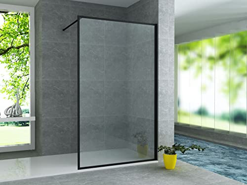 Aloni Shower Screen 8 mm 800 x 2000 mm Matte Black