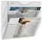 TQVAI 3 Compartiments Métal Porte Revue Mural Porte Documents A4 Organisateur De Bureau Rangement Papier Dossier Suspendus, Blanc