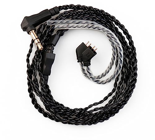 EZ EAR CCZ Melody Original IEM-Kabel, im Ohrmonitor Upgrade Kabel TFZ-Stift Ohrhörer Kabel für Kbear KS1 KS2 Lark Robin CCZ Kaffeebohnenkrieger (kein Mikrofon, 3.5MM)