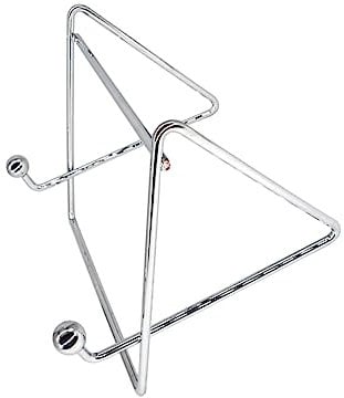 DECHOUS Vertical Style Cookbook Rack Silver Iron Desktop Upright Shelf Kitchen Recipe Book Holder Stand for Home and Restaurant