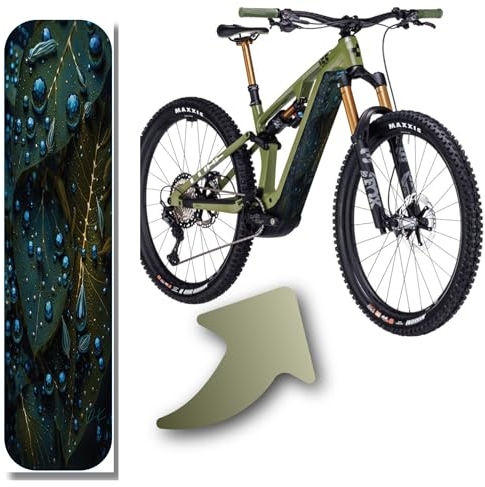 Designfolie für E-Bike Akkucover für CUBE Stereo | Reaction Hybrid Modelle, Rahmenschutz eBike, Fahrrad Aufkleber, Bike Sticker (Cube Abdeckung 20-04377, 21-11463, 20-01818, AquaGleam Forest)