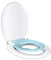 TODOT Familien-WC-Sitz, Toilettensitz mit magnetischem Kindersitz, Absenkautomatik und verstellbarem Scharnier, WC-Sitz aus Polyethylen für Erwachsene und Kinder, Blau