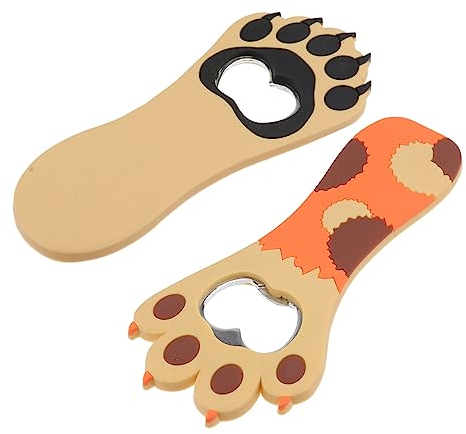 Cabilock 4 Pièces Ouvre-Bouteille En Silicone Dessin Animé Modélisation Décapsuleur Ouvre-Bouteille Créatif Griffe De Chat Modélisation Outil D'Ouverture Outil D'Ouverture De Bière Outil