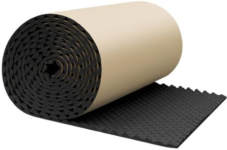 Panel de aislamiento acústico, espuma amortiguadora de ruido, paneles de insonorización de pared, barrera de sonido impermeable, acolchado adhesivo Se-lf a prueba de sonido, material de insonorización