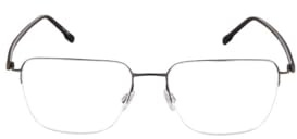 Rodenstock Brille mit Sehstärke für Herren optional mit Sonnenbrillentönung oder Blaulichtfilter, Quadratisch, gefertigt aus Metall (inklusive Brillenetui)
