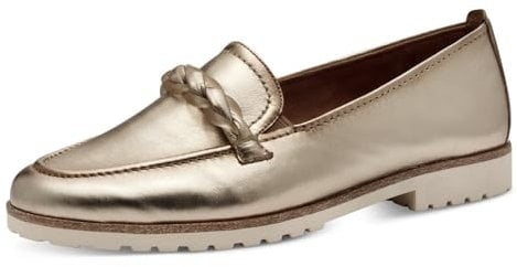 Tamaris Damen Klassische Ballerinas, Frauen Flats,Comfort Lining,TOUCHit-Fußbett,Slip-ons,klassisch elegant,Ballerinen,Bronce,36 EU