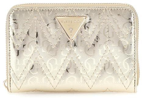 GUESS Laurel SLG Medium Zip Around Wallet Gold