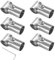M METERXITY 6-Pack Structural Pipe Connector, T Clamps Stainless Steel Pipe Connector for OD 1.3 or 32MM Pipe, Conduit Connectors