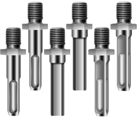 Happyyami 6stücke Bohrer Verlängerung Aus Stahl Für Bohrmaschine Holzspalter-adapter Mit Schlag-adapter Für Holzbearbeitung Und Heimdekoration