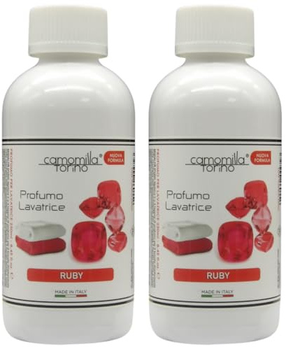 Camomilla Torino Profumo Concentrato Lavatrice Linea Preziosa 250ml, Profumazione Innovativa e Duratura Dalle Note Fresche ed Uniche nel Loro Genere, Diverse Fragranze (2, Ruby)