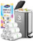 Teivio 3 Liter Small Bin Bags 100 Counts Pedal Bin Liners Thick Plastic Waste Bags for Bathroom, Kitchen, Office, Fit 0.8-1 Gal Mini Rubbish Bin, Clear