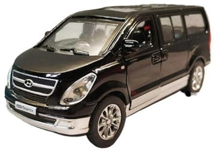 1:32 Für Hyundai H-1 Grand Starex MPV Legierungsauto-Modellsammlung, Druckguss-Metallauto, Statische Modellsimulation Modellauto(Schwarz)