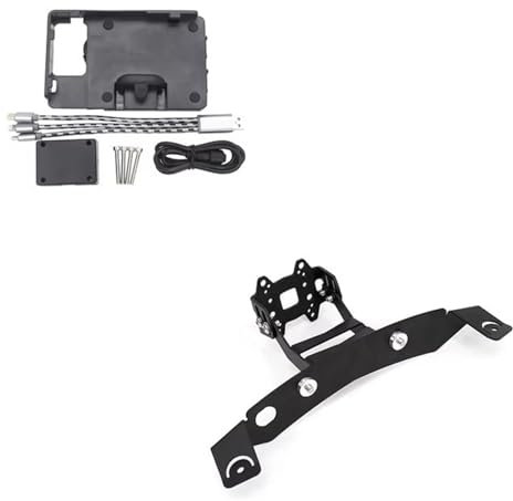 OEXRIG Support Téléphone Moto Support De Navigation GPS pour Téléphone Moto Support De Chargeur USB pour BMW pour K1300GT pour K1200GT Support Smartphone Moto(D)