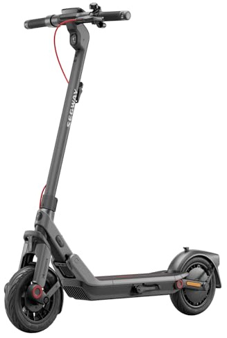 Segway-Ninebot E3 D E-Scooter für Pendler mit Straßenzulassung, 45km Reichweite (37km bei 20km/h), 800W Motor, faltbar & leicht (17,5kg), Federung vorne & hinten, 10-Zoll Reifen, IPX5