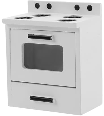 Beaupretty Cuisinière Miniature Bois avec Gaz pour Maison Poupée Éducatif DIY pour Garçon Fille Simulation Cuisine Interactive Décoration Cuisine Miniature