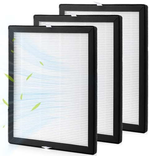 Kigniote Confezione da 3 filtri HEPA compatibili con MeacoDry Arete One 18L, 20L e 25L deumidificatore purificatore d'aria 2 in 1, 26 x 22 x 1,5 cm, non compatibile con deumidificatore Meaco 20L 20LE