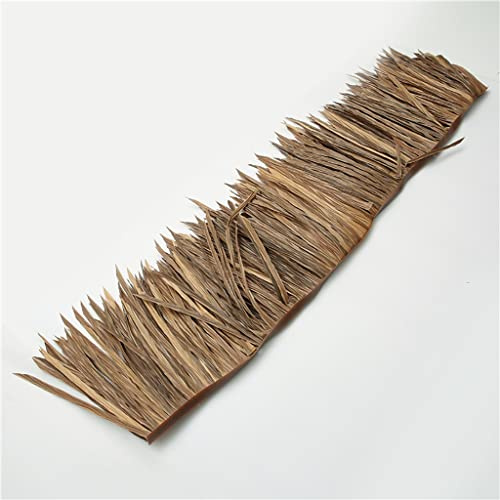 Synthetisches Strohdach, Jede Rolle 19,67 Zoll X 3,28 Ft Tiki-Hütte, Gras, Dach, Regenschirm, Abdeckung, Minibar, Dach Und Terrassen-Sonnenschutz Strohpalmen(Yellow e,0.5x4m)