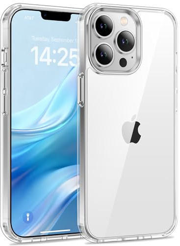 USLAI Case for iPhone 13 Pro, Clear | Anti-Yellowing, Scratch Resistant Hard Back, Shockproof & Military‑Grade Drop Protection