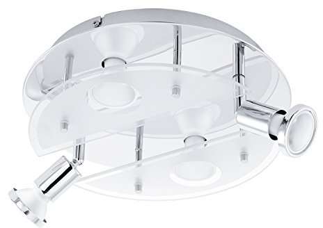 Deckenleuchte GU10-LED CHROM SAT-KLAR 'CABO 1'