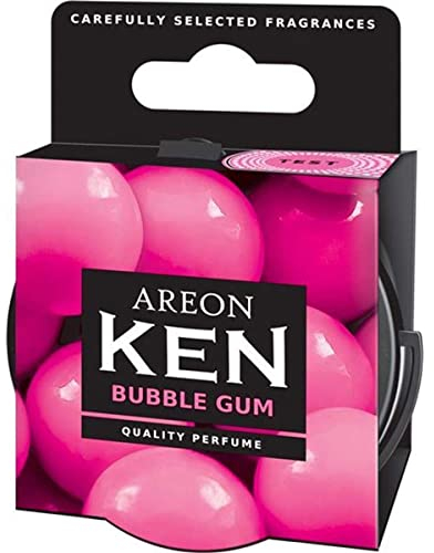 Areon Ken Auto Duft Bubble Gum Autoduft Dose Lufterfrischer Kaugummi Duftdose Wohnung Erfrischer 3D Set ( Bubblegum Pack x 3 )