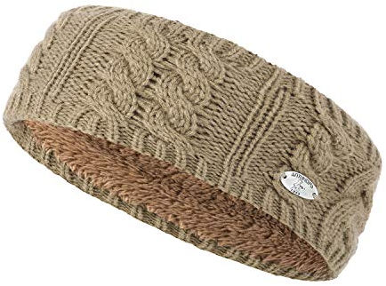 AnJuHoPa Frauen Stirnband Gestrickter Ohrwärmer für Frauen Teenager Winter Stirnband Khaki (wärmer und verdickt)