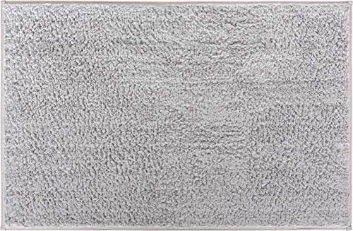 Grund Marla Badematte, sehr weich, saugfähig und rutschfest, Bio-Baumwolle, 80 x 140 cm, Grau
