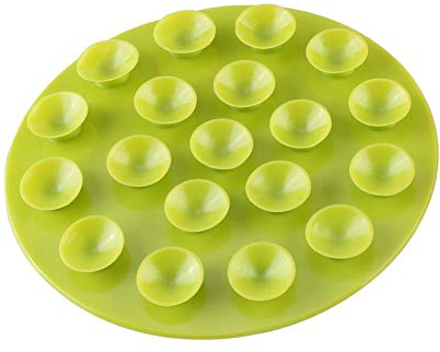 Anti Rutsch Tischset Baby Kreative Geschirr Sauger Kleinkinder Doppelseitige Schüssel Teller Besteck Stationäre Pad für Säuglings Kinder Fütterung(Grün)