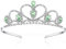 Lovelyshop Grün Gems Strass Tiara für kleines Mädchen in Halloween Geburtstags Prinzessin Party