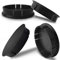 Biomar Labs 4 x 60 mm Universal ABS Schwarze Nabenkappen, Kappen, Felgendeckel, Radkappen, Radnabendeckel, Nabendeckel für Auto-Tuning, Neu CU 0