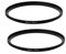(2 Pcs) 82-86MM Step-Up Ring Adapter, 82mm to 86mm Step Up Filter Ring, 82 mm Male 86 mm Female Stepping Up Ring for DSLR Camera Lens and ND UV CPL Infrared Filters